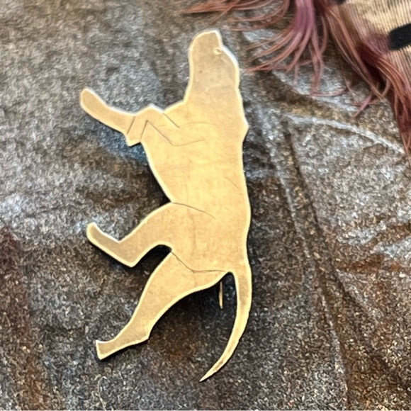 Vintage Pointer Retriever Dog Sterling Silver Brooch Pin Labrador Retriever? - Picture 8 of 17